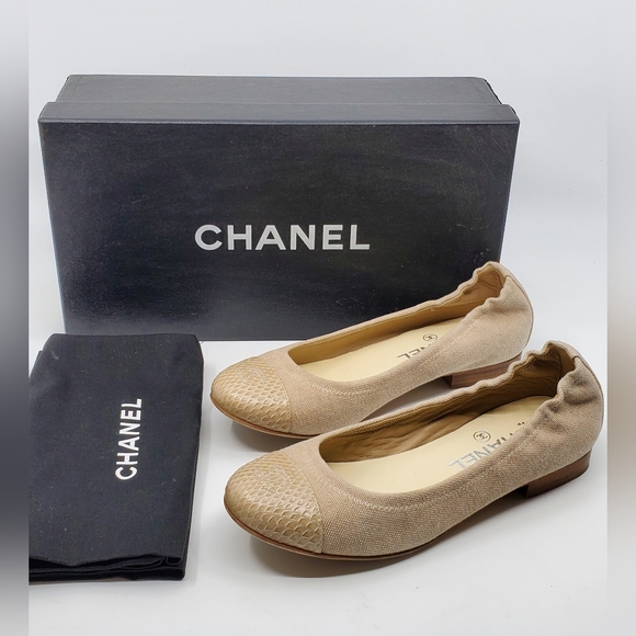 Chanel 15P Canvas Flats
